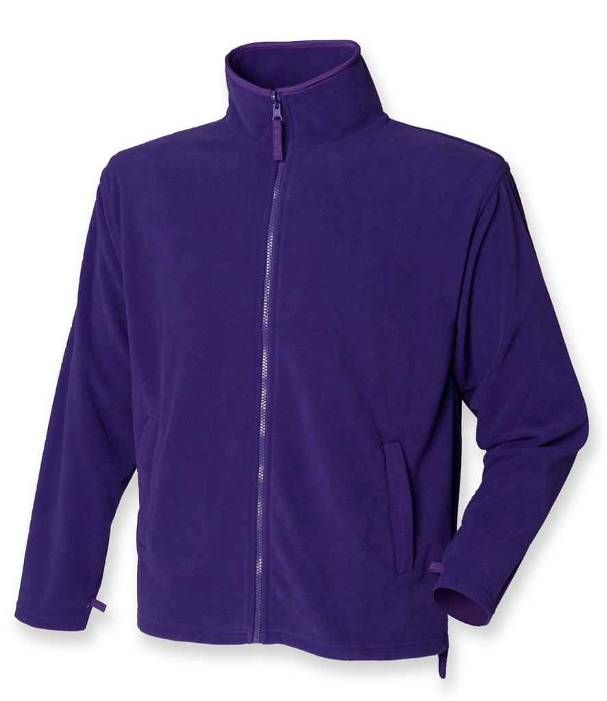 Henbury Micro Fleece Jacket - Purple
