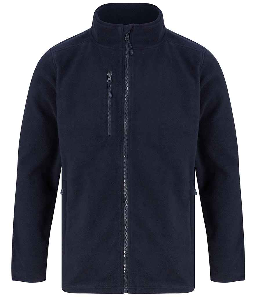 Henbury Recycled Polyester Micro Fleece Jacket - Navy