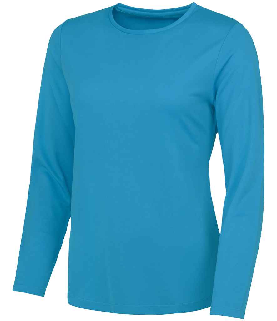 AWDis Ladies Cool Long Sleeve T-Shirt - Sapphire Blue