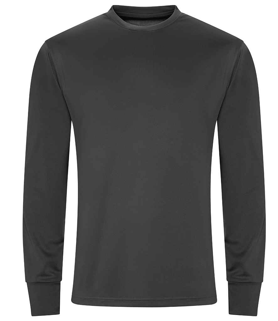 AWDis Cool Long Sleeve Active T-Shirt - Charcoal