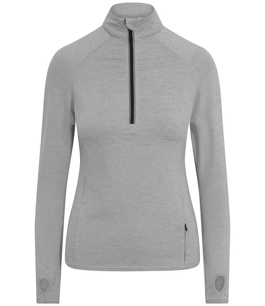 AWDis Ladies Cool-Flex™ Half Zip Top - Silver Grey