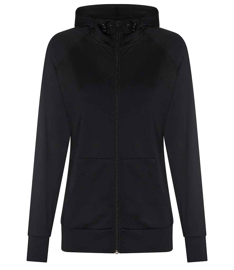 AWDis Ladies Cool Contrast Zoodie - Jet Black