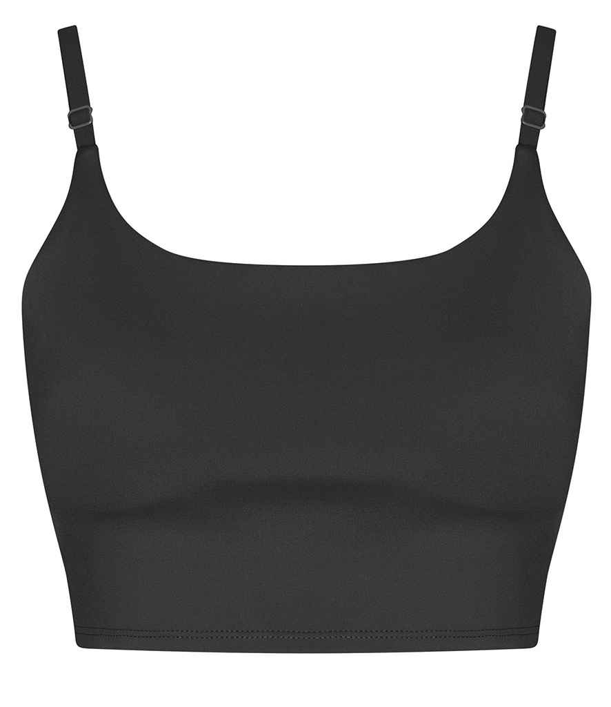 AWDis Ladies Cool Recycled Tech Sports Bra - Jet Black