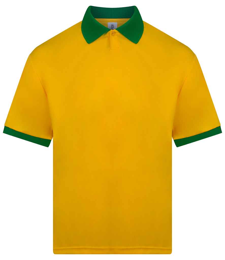 AWDis Cool Retro Sports Jersey - Yellow/Green