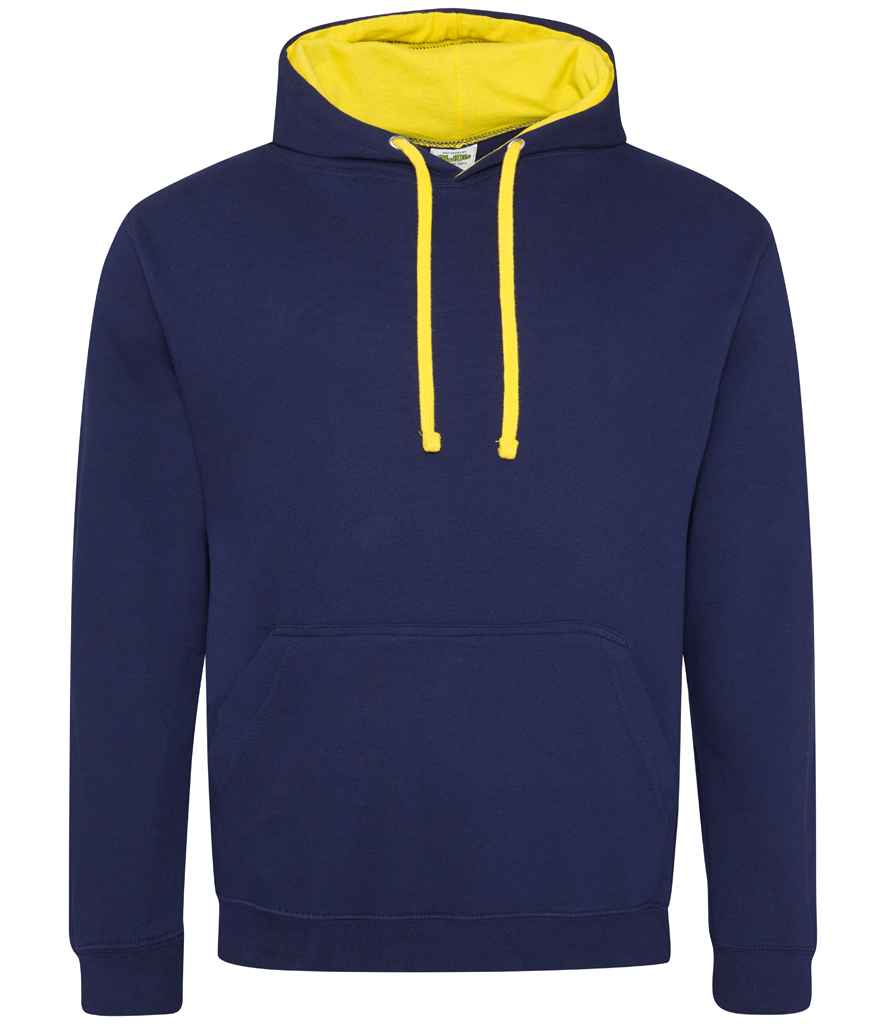 AWDis Varsity Hoodie - Oxford Navy/Sun Yellow