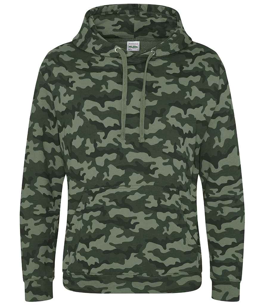 AWDis Camo Hoodie - Green Camo