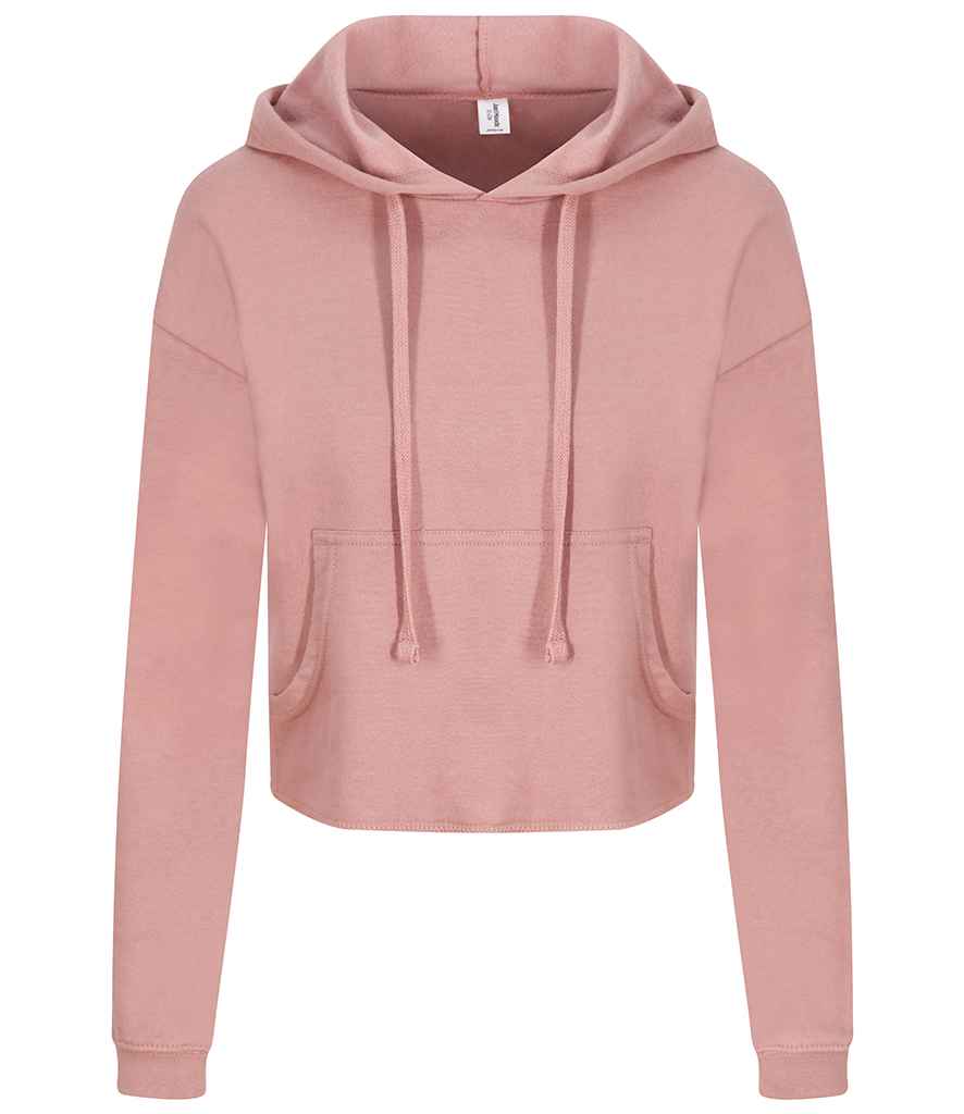 AWDis Ladies Cropped Hoodie - Dusty Pink