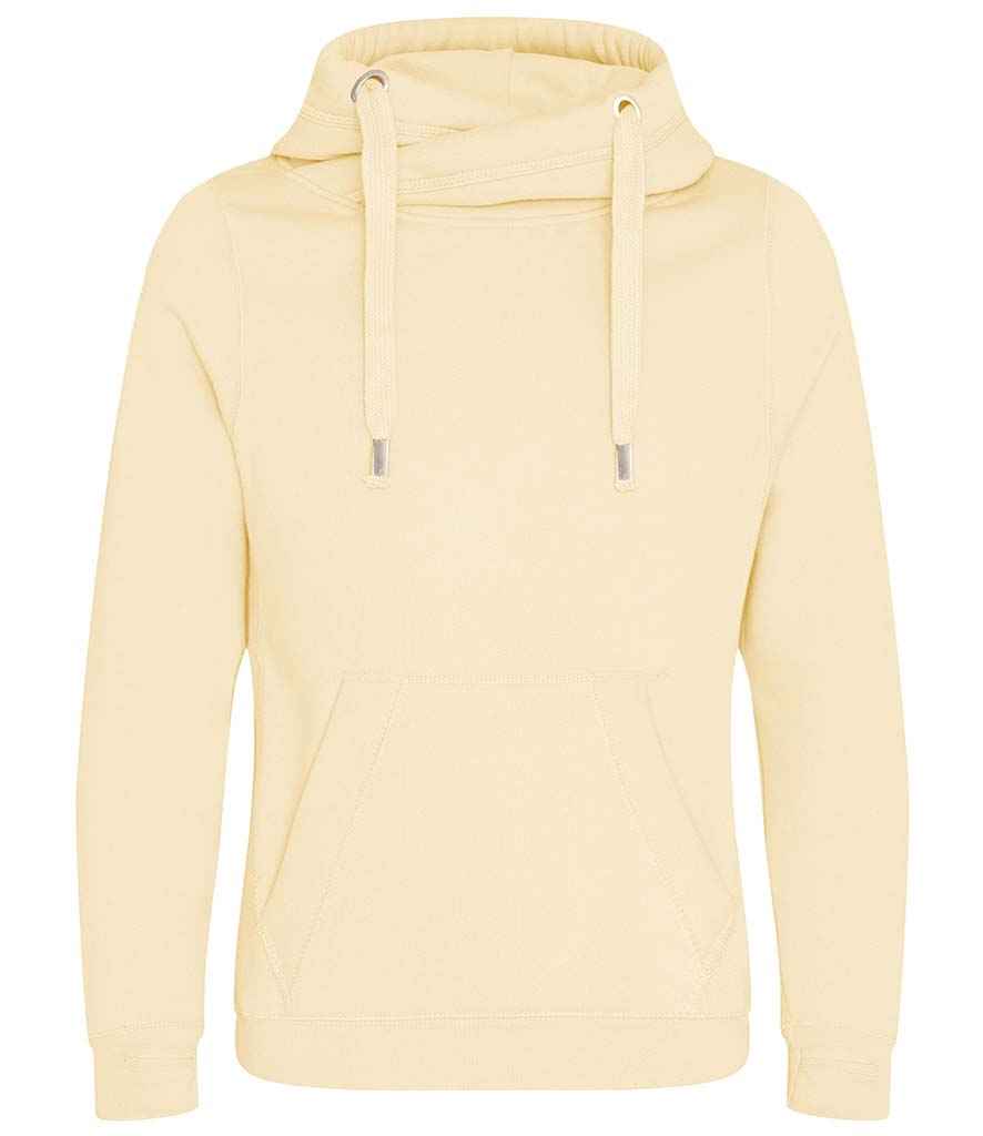 AWDis Cross Neck Hoodie - Vanilla Milkshake
