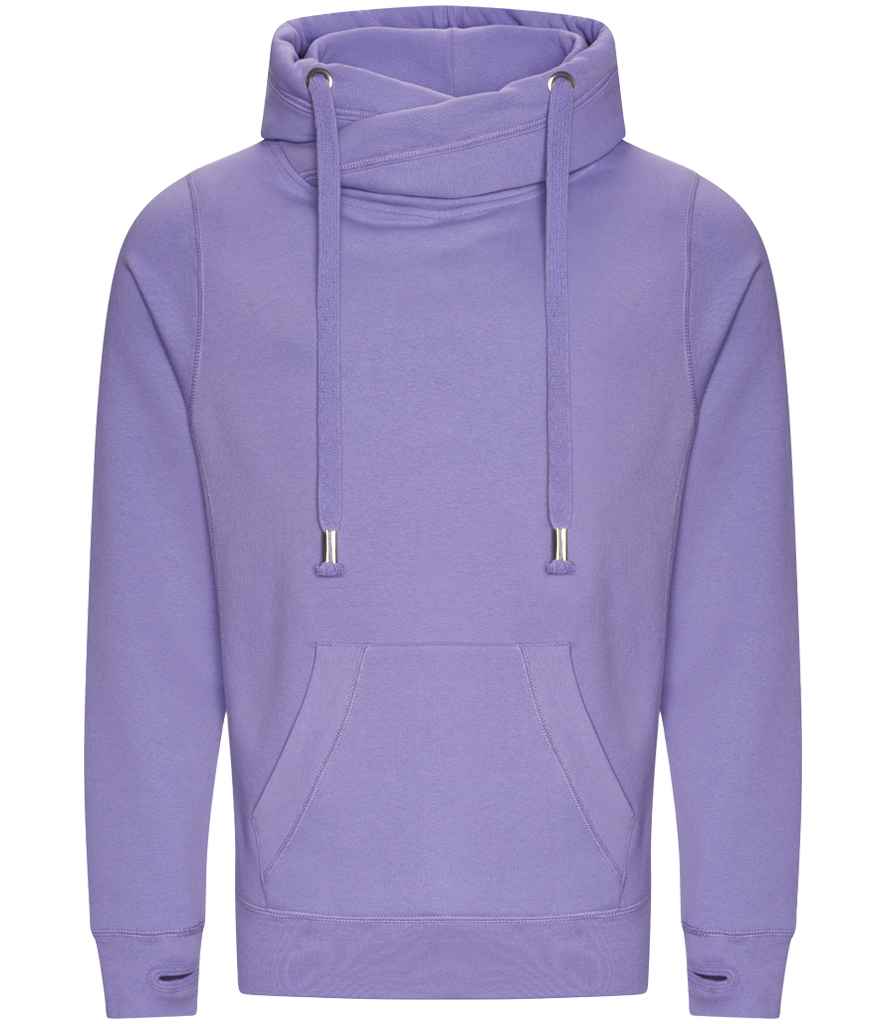AWDis Cross Neck Hoodie - Digital Lavender