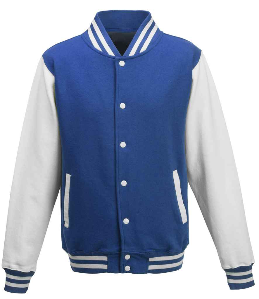 AWDis Varsity Jacket - Royal Blue/White