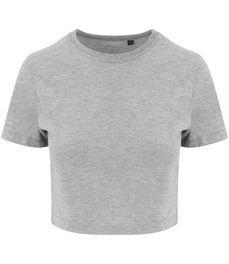AWDis Ladies Tri-Blend Cropped T-Shirt - Heather Grey