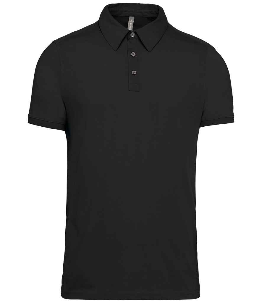 Kariban Jersey Polo Shirt - Black
