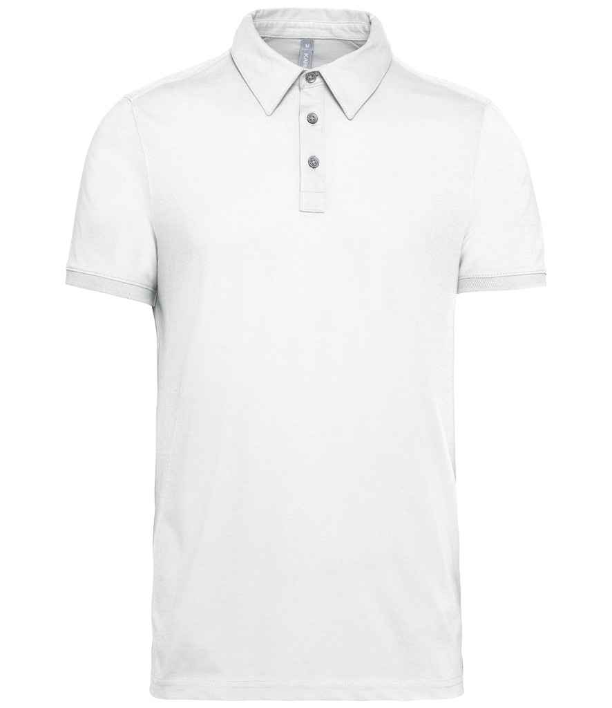 Kariban Jersey Polo Shirt - White