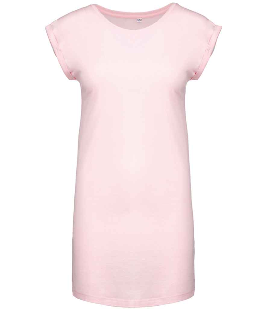 Kariban Ladies T-Shirt Dress - Pale Pink