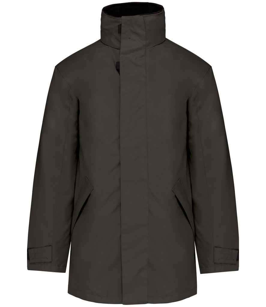 Kariban Parka Jacket - Dark Grey/Black