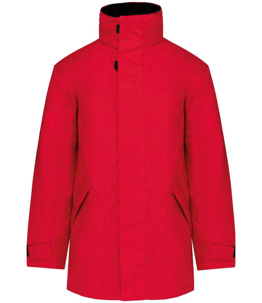 Kariban Parka Jacket - Red/Black
