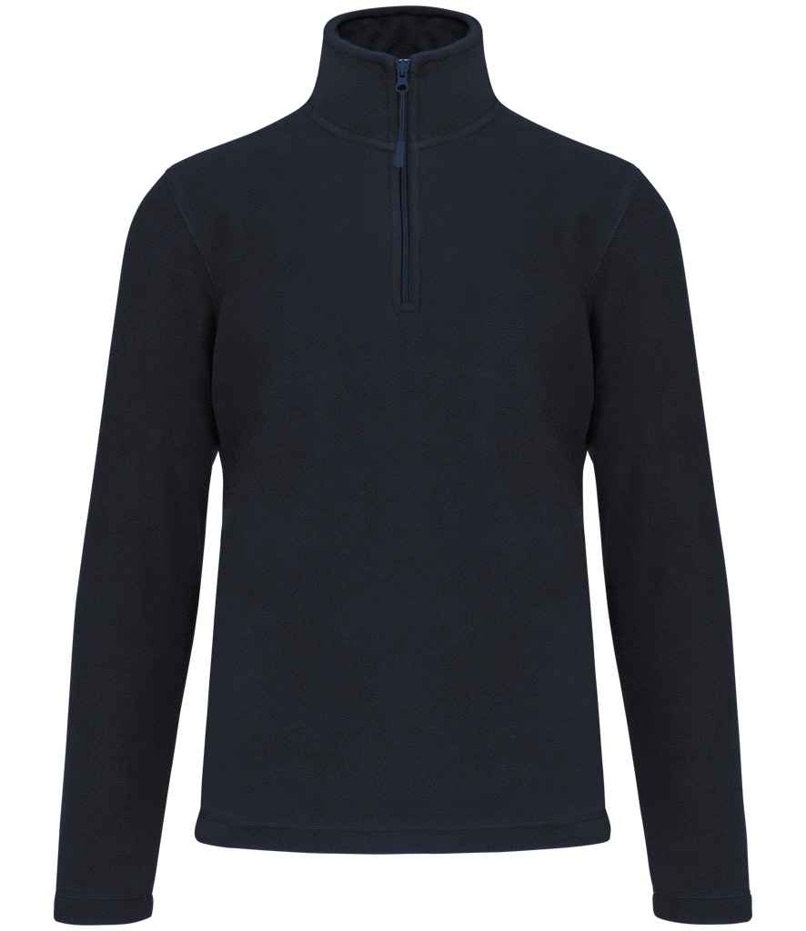 Kariban Enzo Zip Neck Micro Fleece - Navy