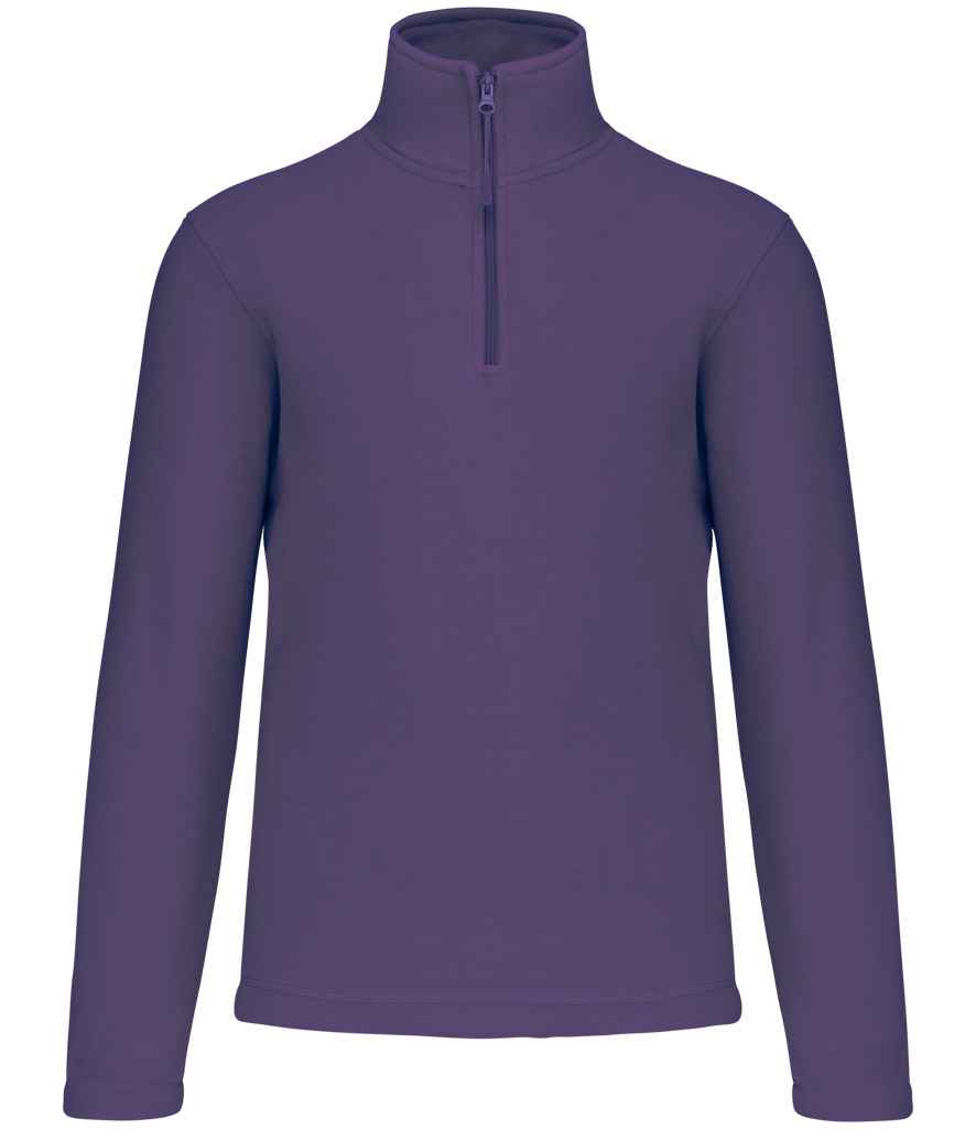 Kariban Enzo Zip Neck Micro Fleece - Purple