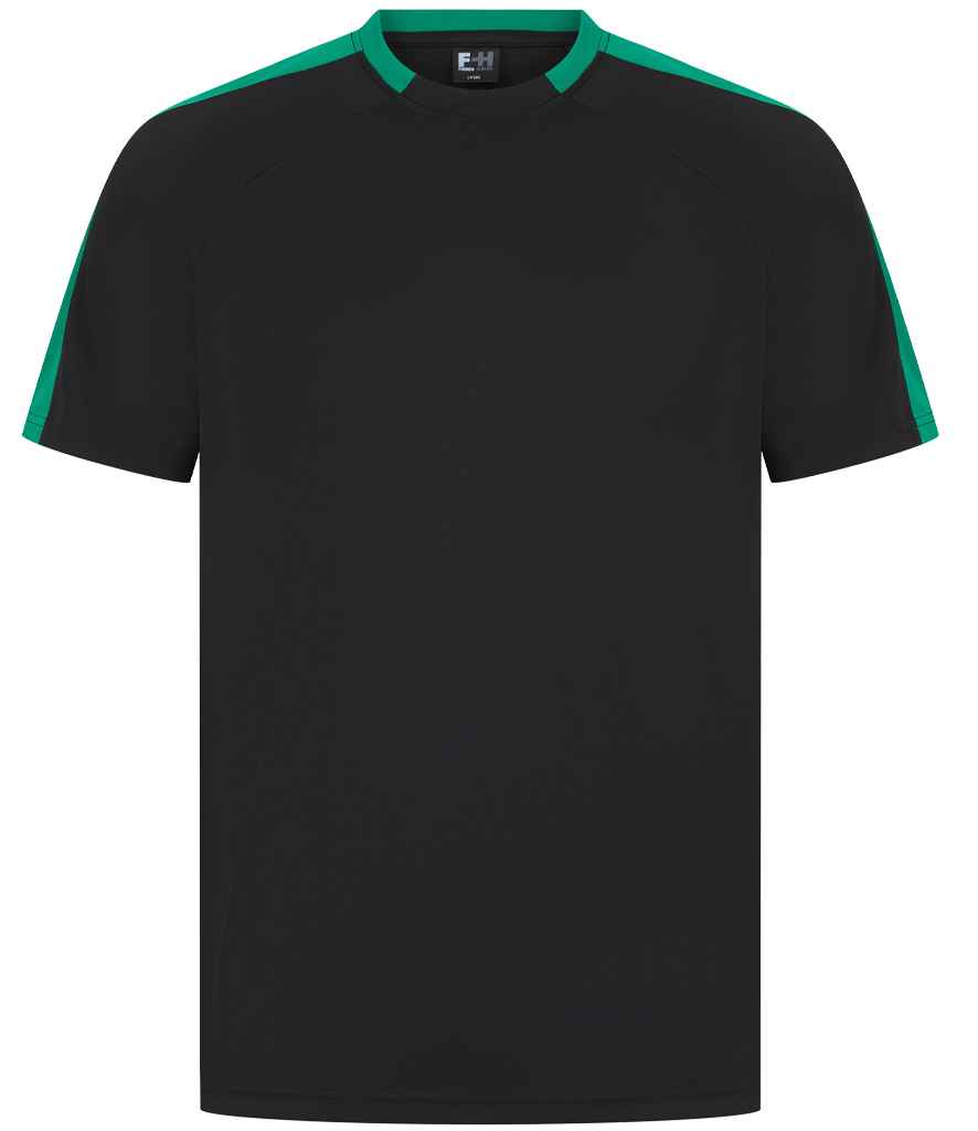 Finden + Hales Unisex Team T-Shirt - Black/Emerald