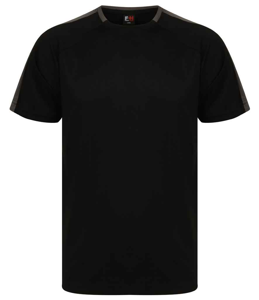 Finden + Hales Unisex Team T-Shirt - Black/Gunmetal