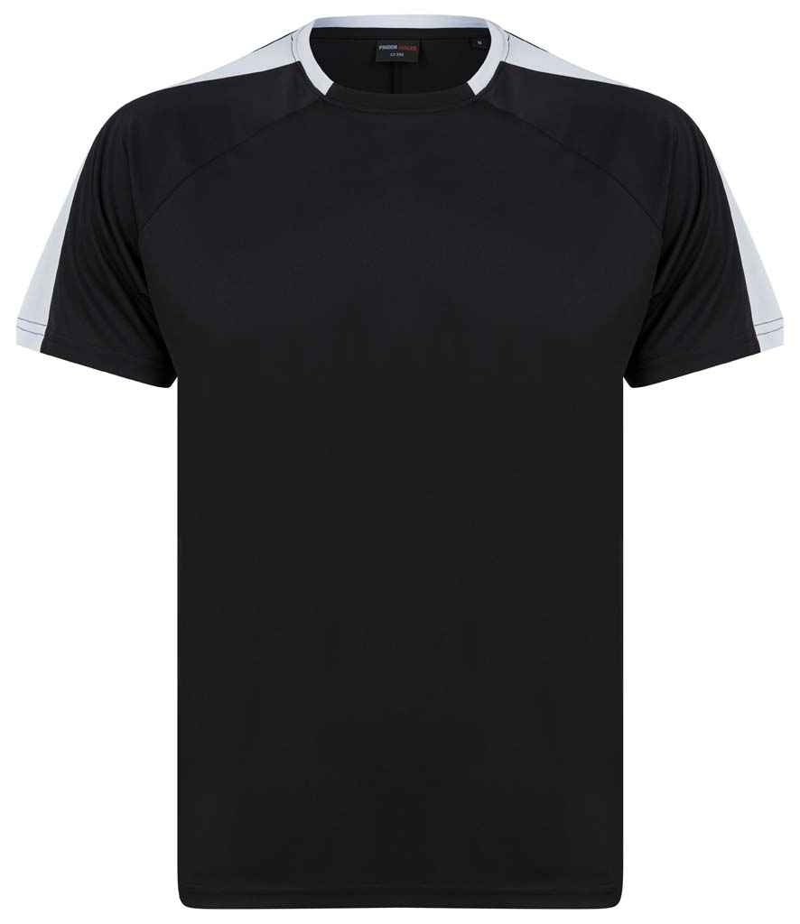 Finden + Hales Unisex Team T-Shirt - Black/White