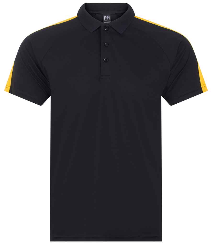 Finden + Hales Team Polo Shirt - Black/Gold