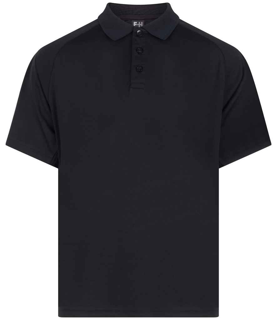 Finden + Hales Kids Team Polo Shirt - Black/Black