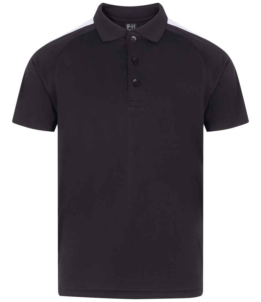 Finden + Hales Kids Team Polo Shirt - Black/White