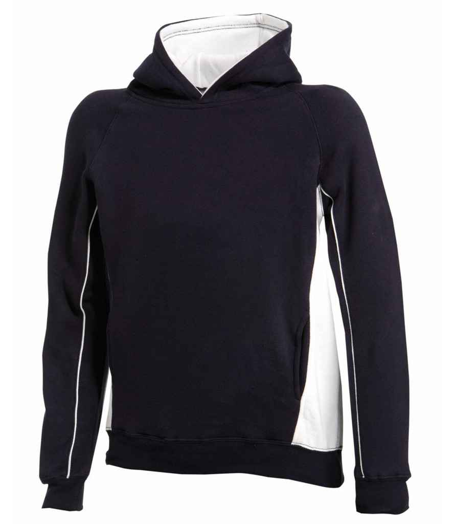 Finden + Hales Kids Contrast Hooded Sweatshirt - Navy/White