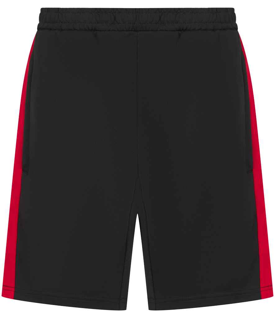 Finden + Hales Kids Knitted Shorts - Black/Red