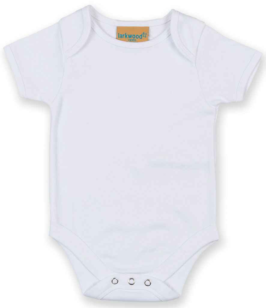 Larkwood Short Sleeve Baby Bodysuit - White
