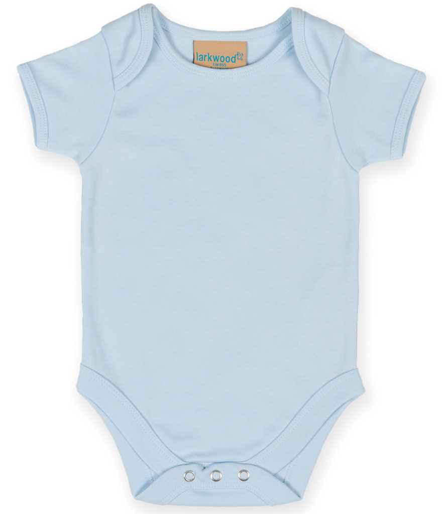 Larkwood Short Sleeve Baby Bodysuit - Pale Blue