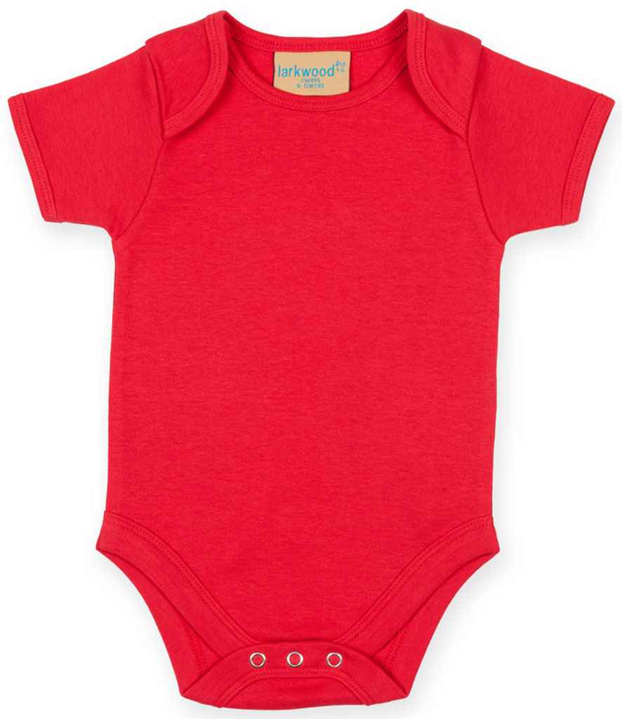 Larkwood Short Sleeve Baby Bodysuit - Red