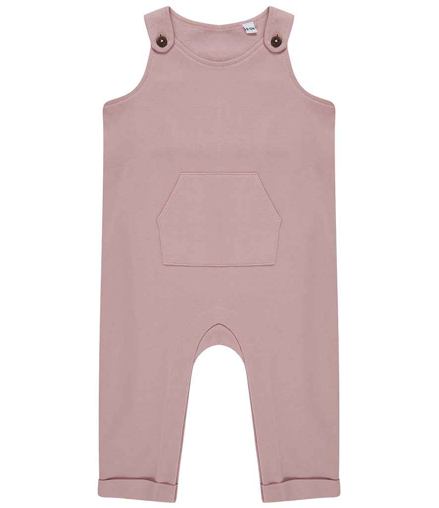 Larkwood Baby/Toddler Organic Cotton Dungarees - Soft Pink