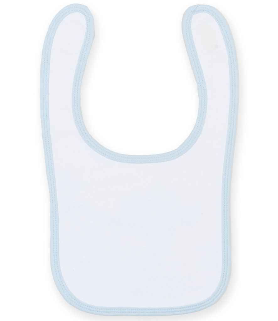 Larkwood Baby/Toddler Bib - White/Pale Blue