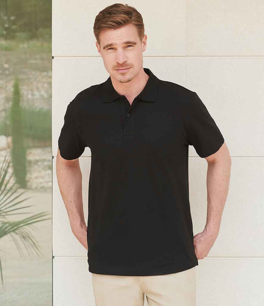Henbury Unisex Stretch Cotton Piqué Polo Shirt