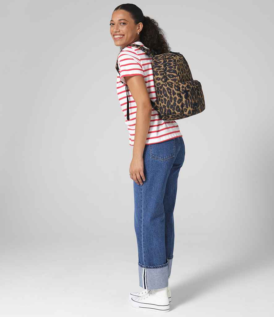 BagBase Leopard Print Mini Backpack